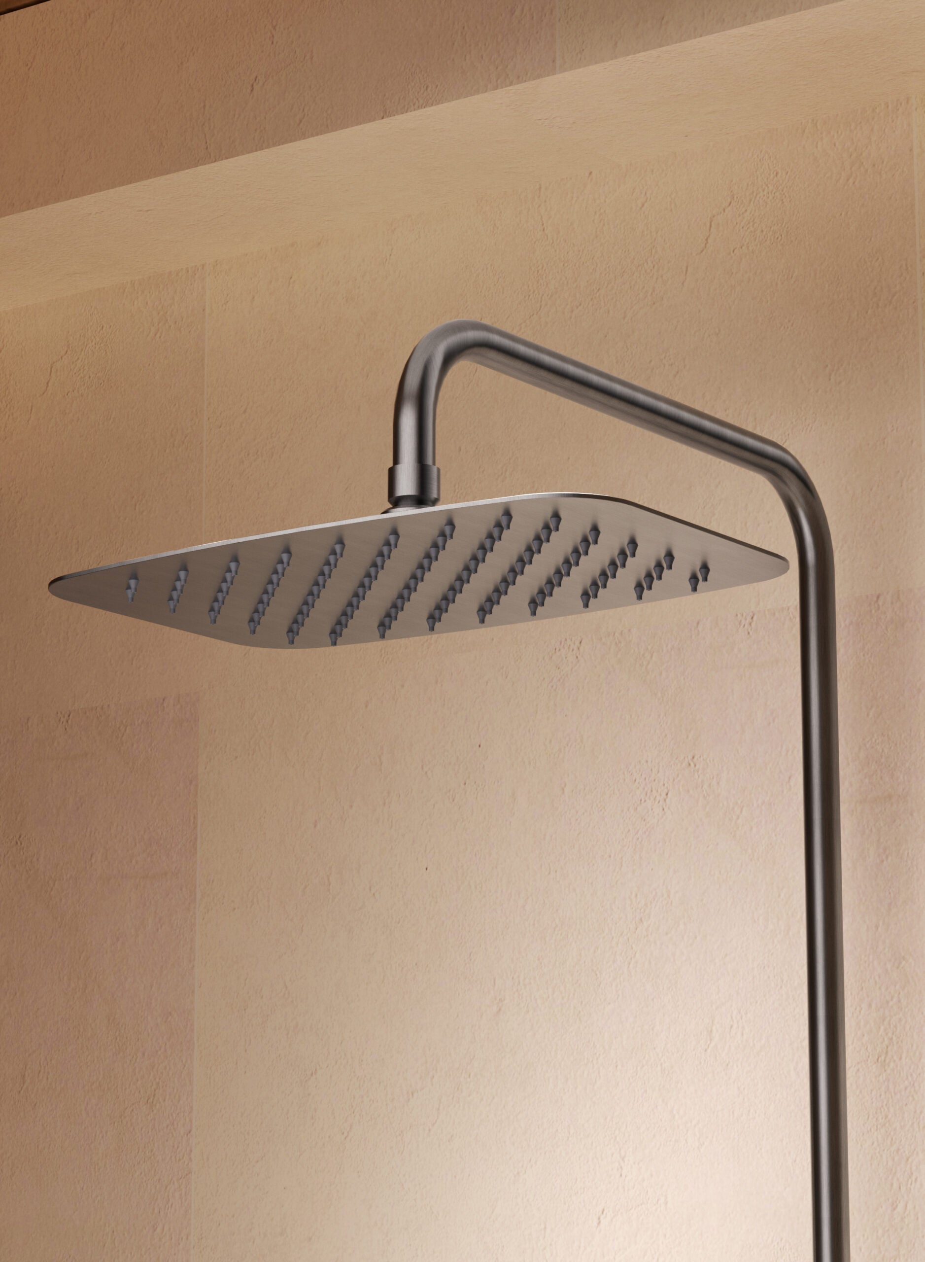 Firenze Matte Black Thermostatic Shower Set, view 3