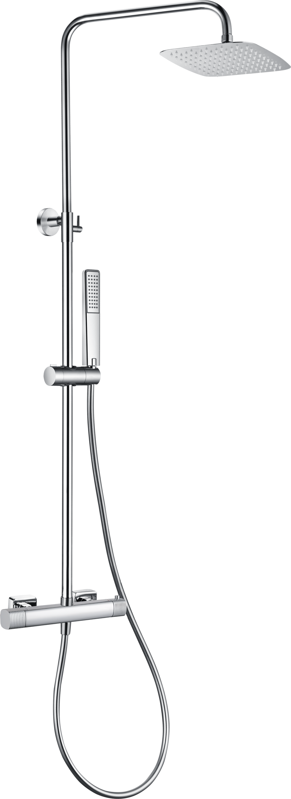 Firenze Chrome Thermostatic Shower Set, main product view