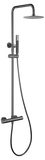 Conjunto Ducha Termostático Génova Negro Gun Metal