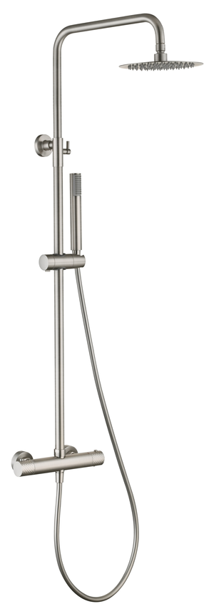 Génova Brushed Nickel Thermostatic Shower Set, view 2