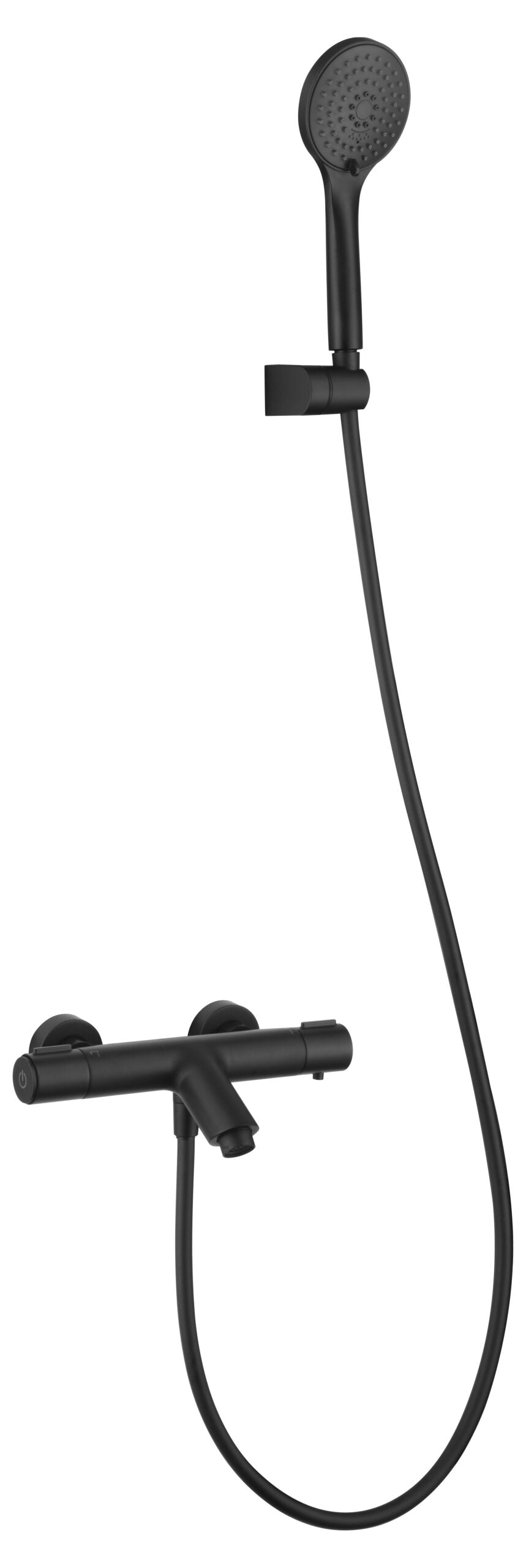 Matte Black Thermostatic Shower Kit with Eco-Valve, view 7