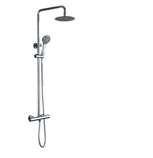 Chrome Thermostatic Shower Set with Column Design, view 2