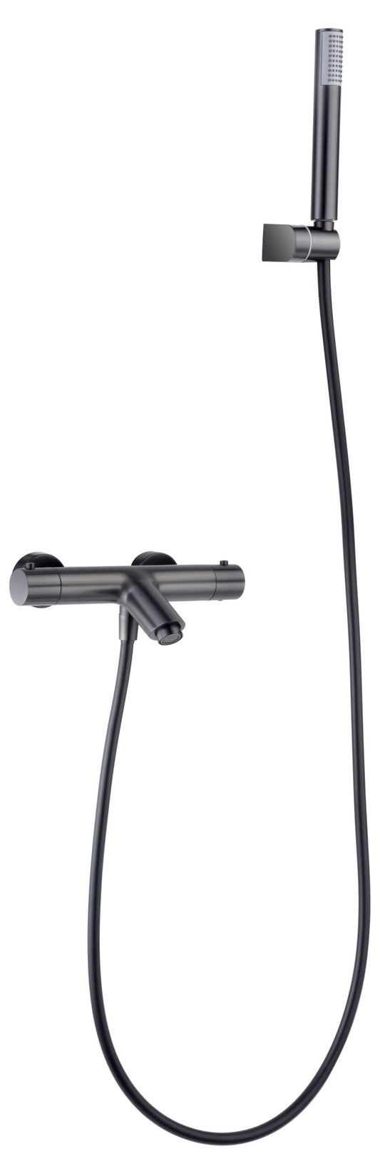 Kit Baño/Ducha Termostatico Monza Negro Gun Metal