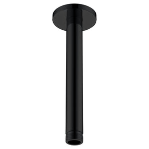 Matte Black Round Ceiling Shower Arm Modern Bathroom, view 2