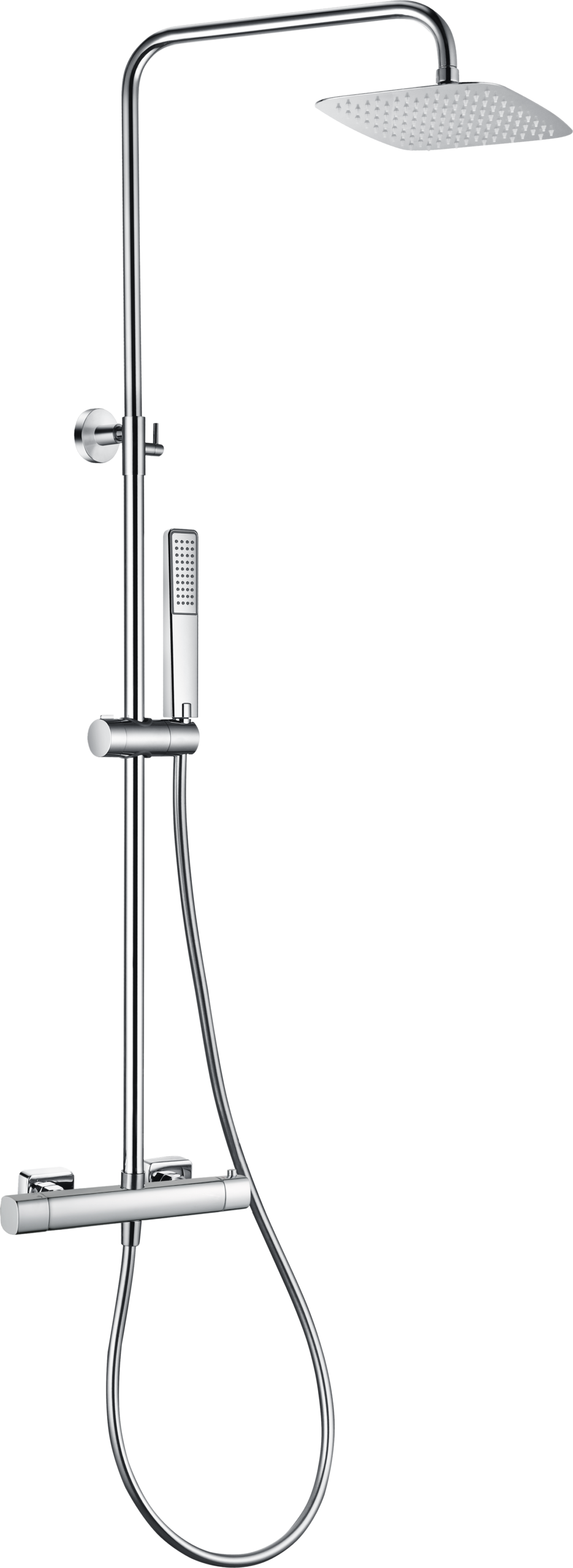 Toscana Chrome Thermostatic Shower Set, main product view