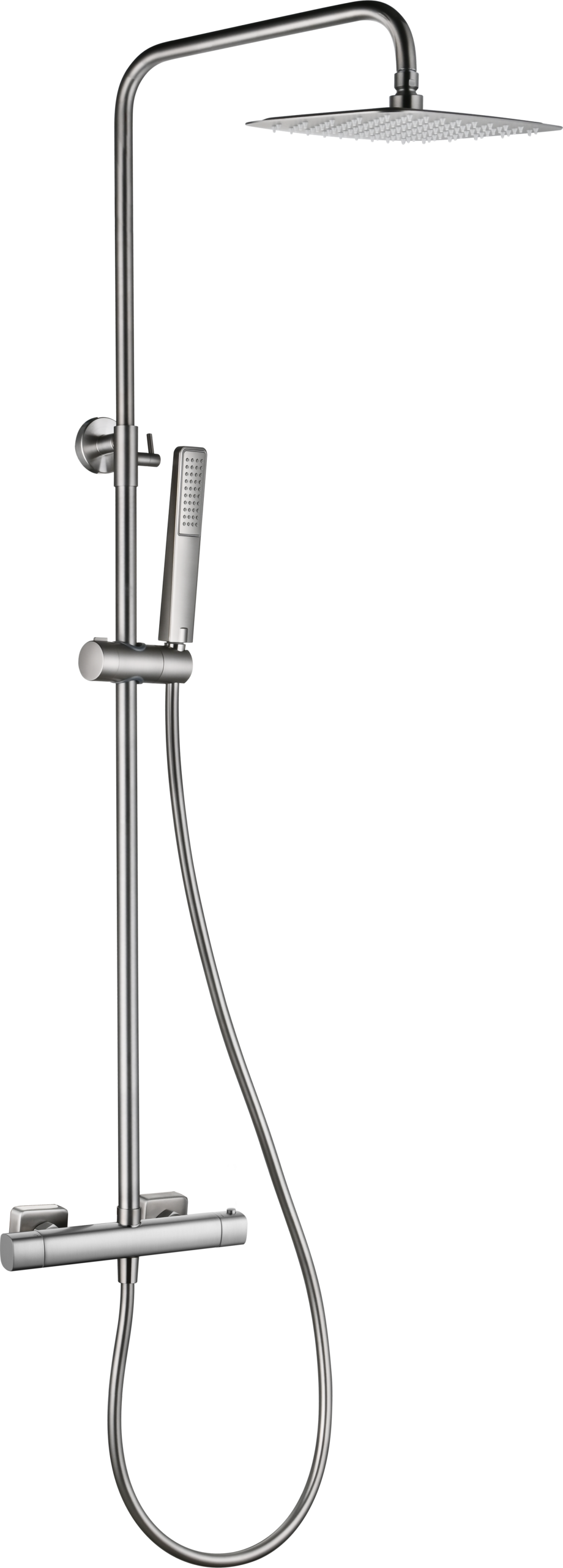 Toscana Brushed Nickel Thermostatic Shower Set, main product view