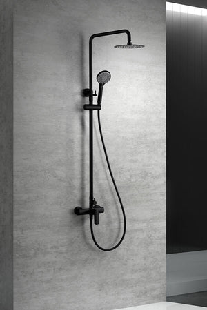 Ural Series Single Lever Shower in Matte Black Finish, view 2