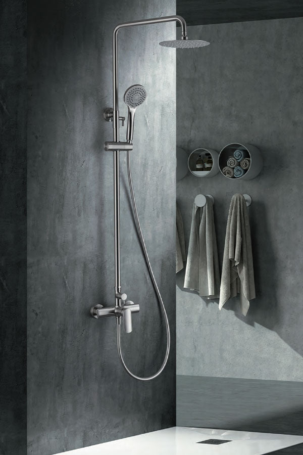 Ural Single Lever Shower Brushed Nickel Ural Series, view 2