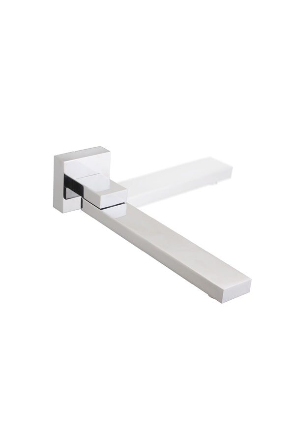 Chrome Folding Bathtub Spout with Space-Saving Design, view 2