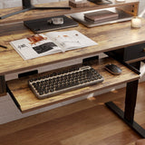 Brooklyn LED Electric Standing Desk with Drawers and Keyboard