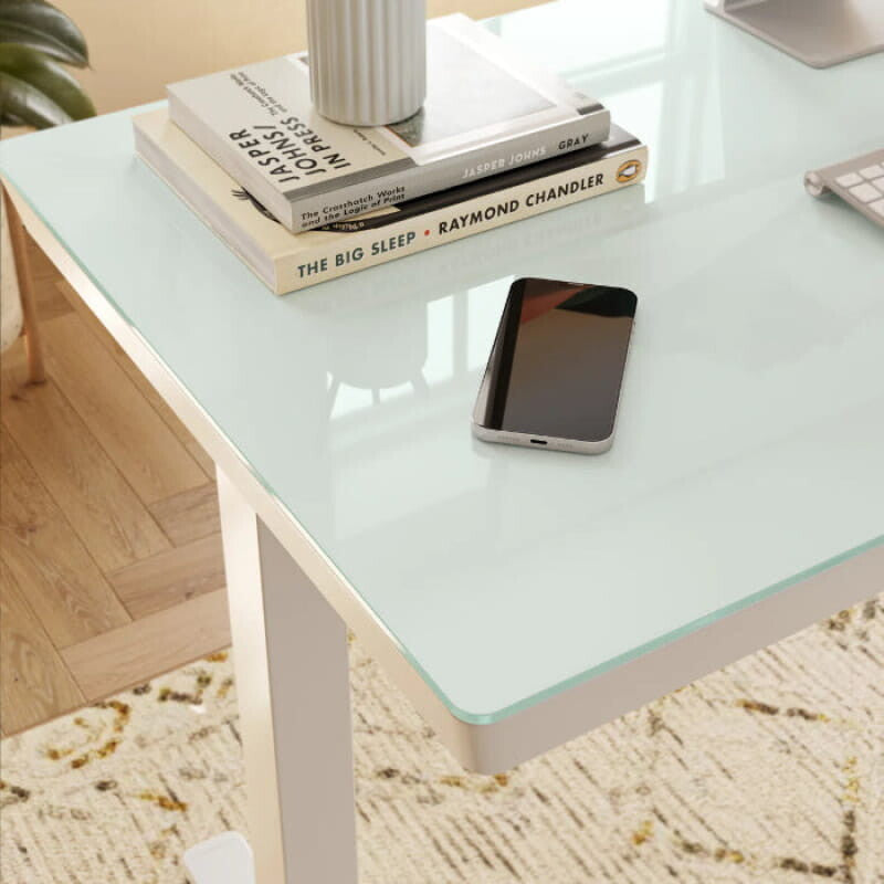 Elitras Tempered Writable Glass Standing Desk