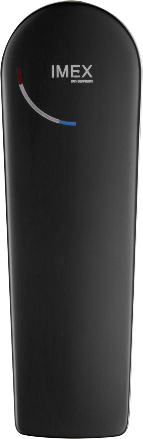 Matte Black Built-in Sink Mixer Faucet Modern Design, detail view