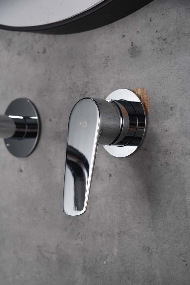 Chrome Built-In Sink Mixer Faucet Modern Bathroom, view 5