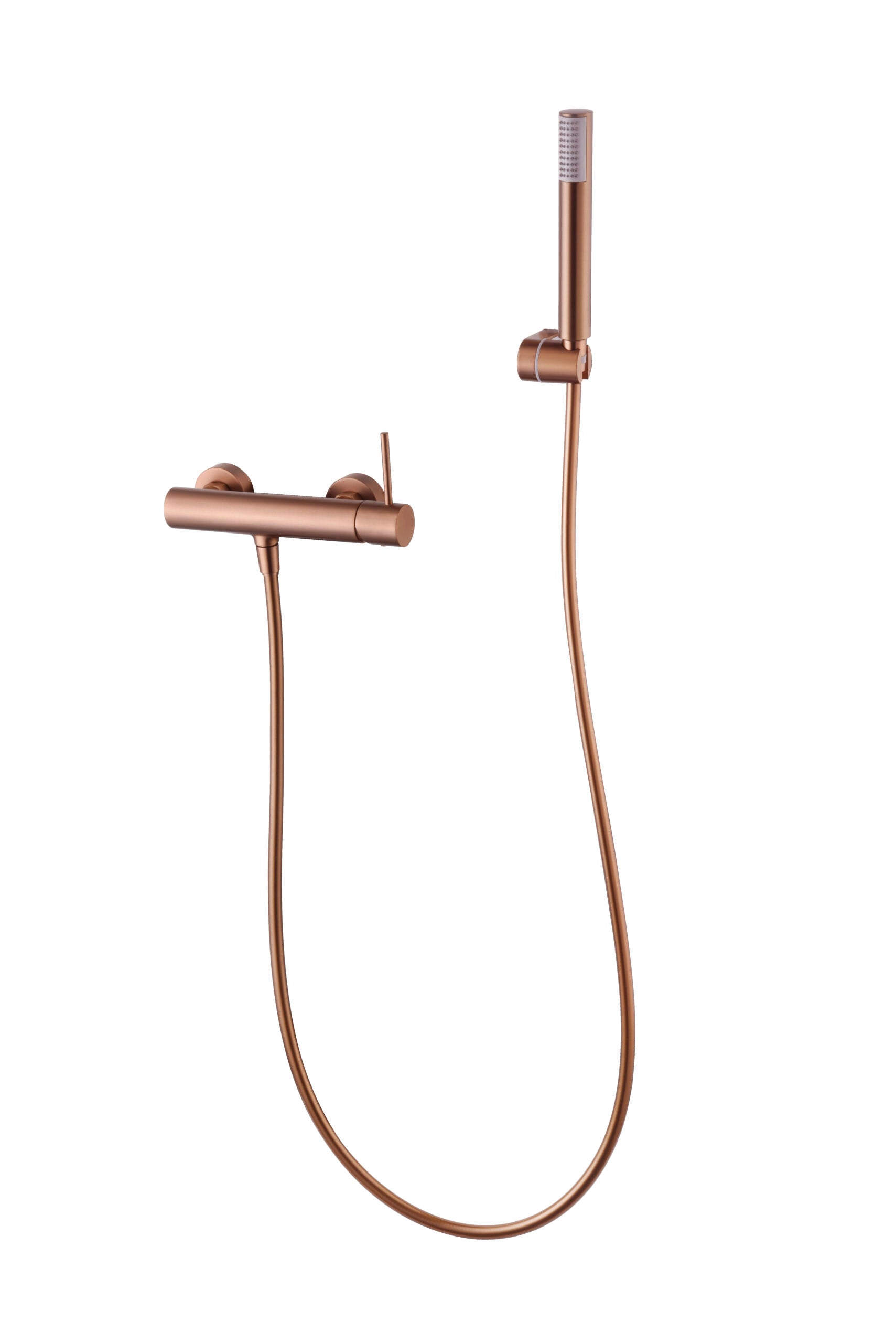 Monza Brushed Rose Gold Shower Kit Single Handle, view 2