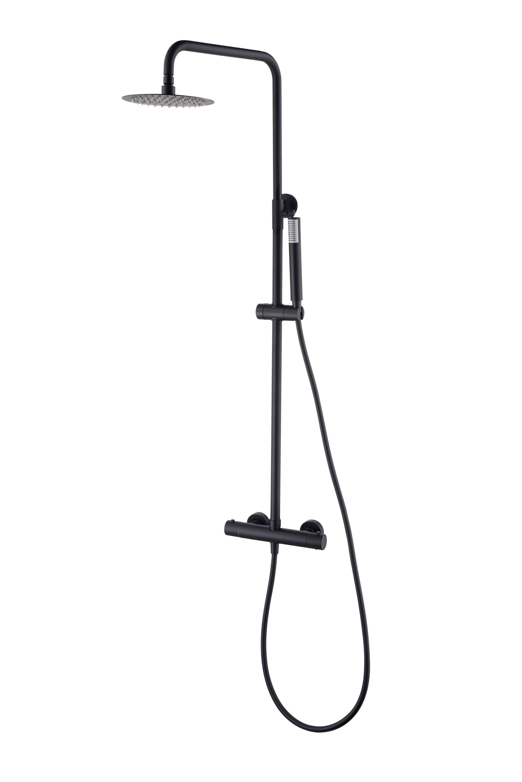 Matte Black Thermostatic Shower Set Monza Series, view 2