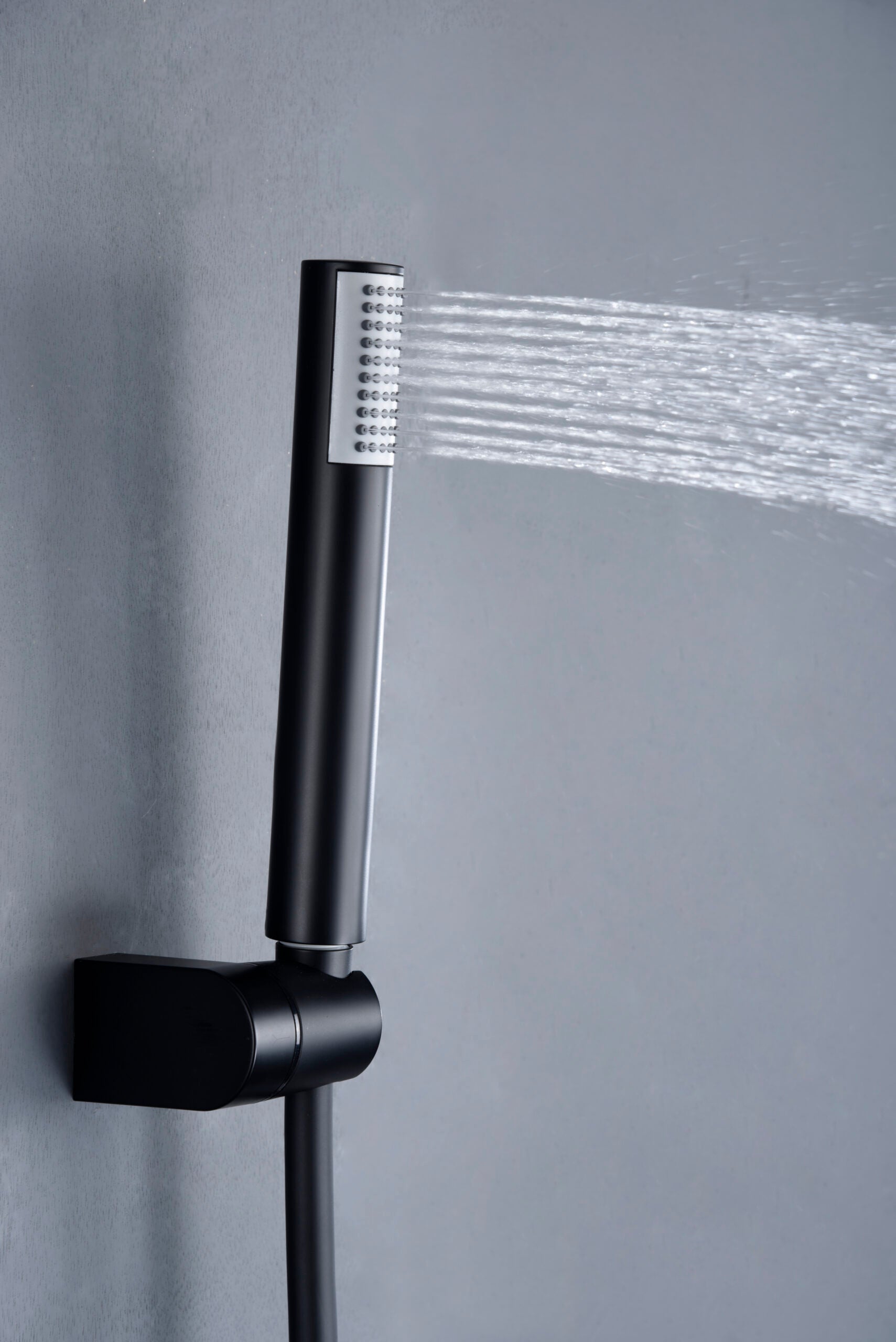 Monza Matte Black Shower Kit Single Lever, view 4