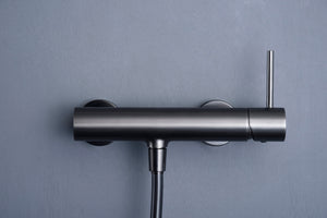 Monza Black Gun Metal Single Handle Shower Kit, view 5