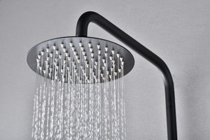 Matte Black Thermostatic Shower Set Monza Series, view 6