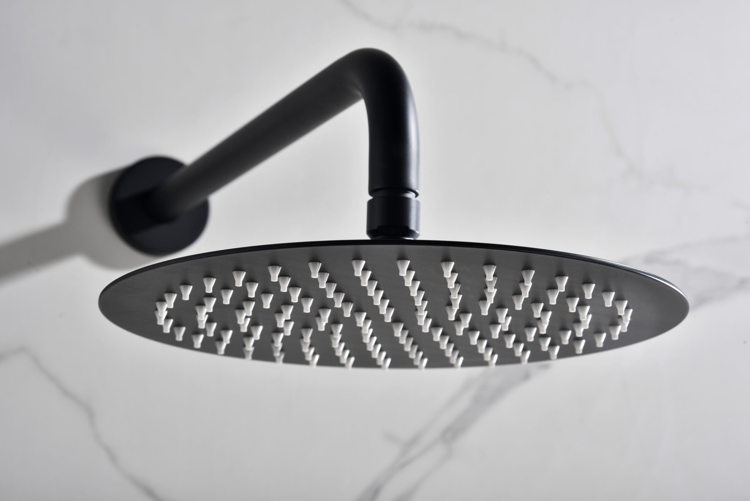 Matte Black Built-in Thermostatic Shower Set, view 5