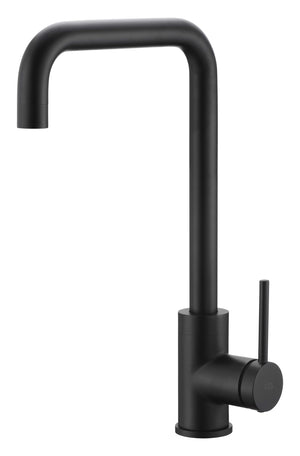 Matte Black Kitchen Faucet Modern Minimalist Design, view 2