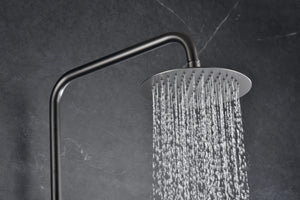 Monza Black Gun Metal Thermostatic Shower Set, view 4