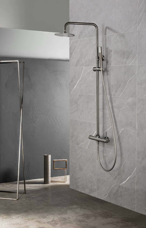 Monza Black Gun Metal Single Handle Shower Set, view 3