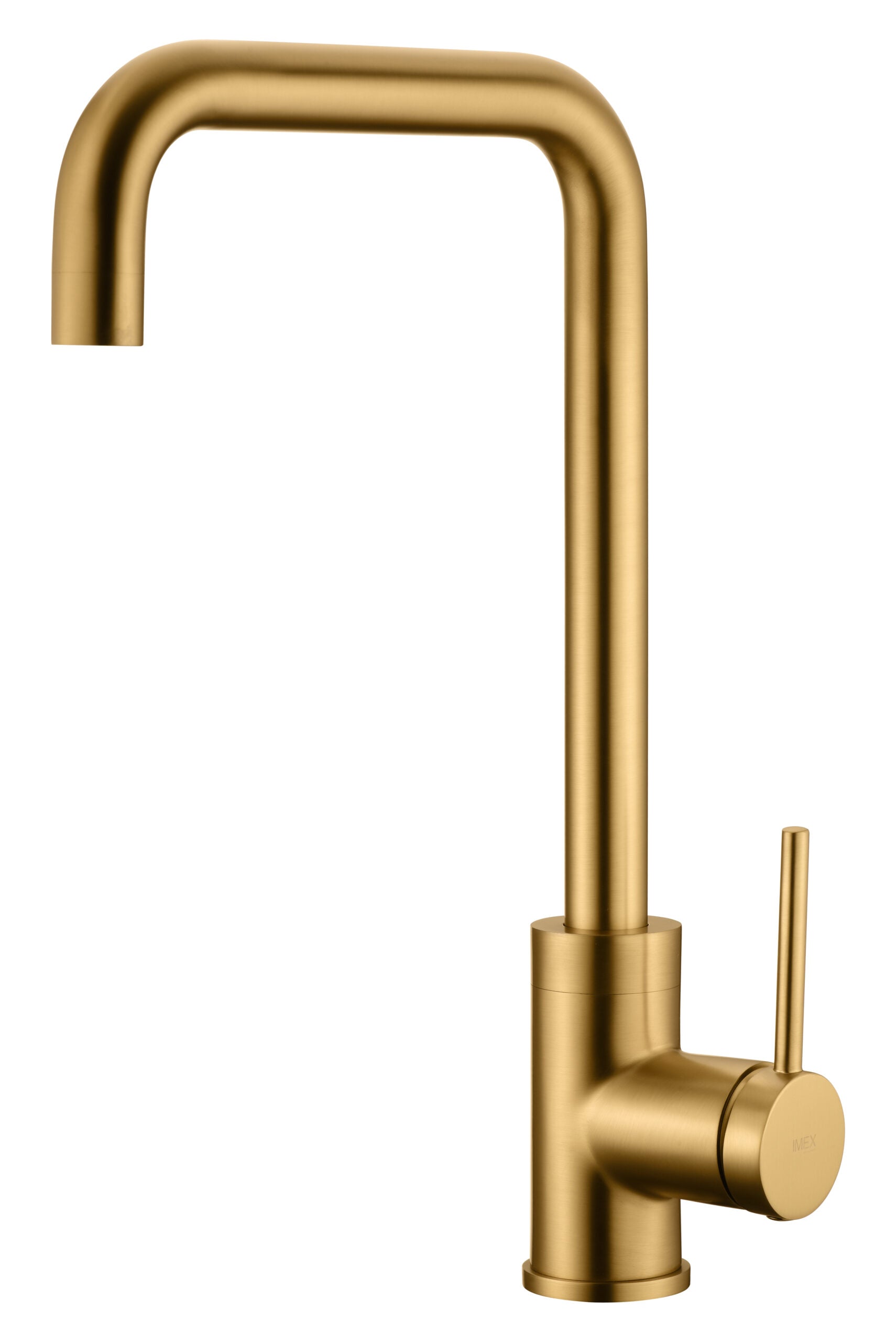 Loira Brushed Gold Kitchen Faucet Modern Design, view 2