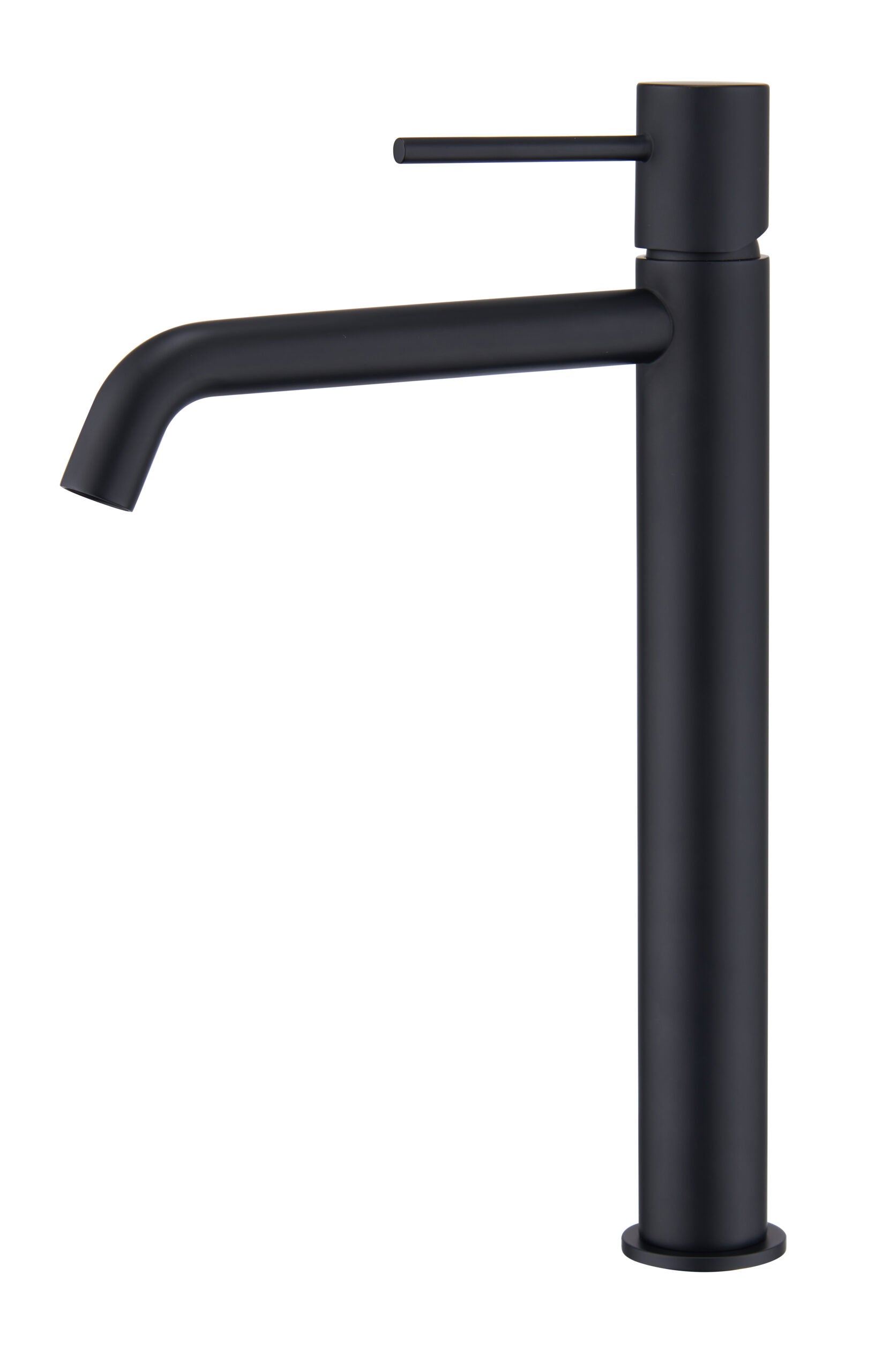 Matte Black Basin Faucet Single Lever Modern Design, view 2
