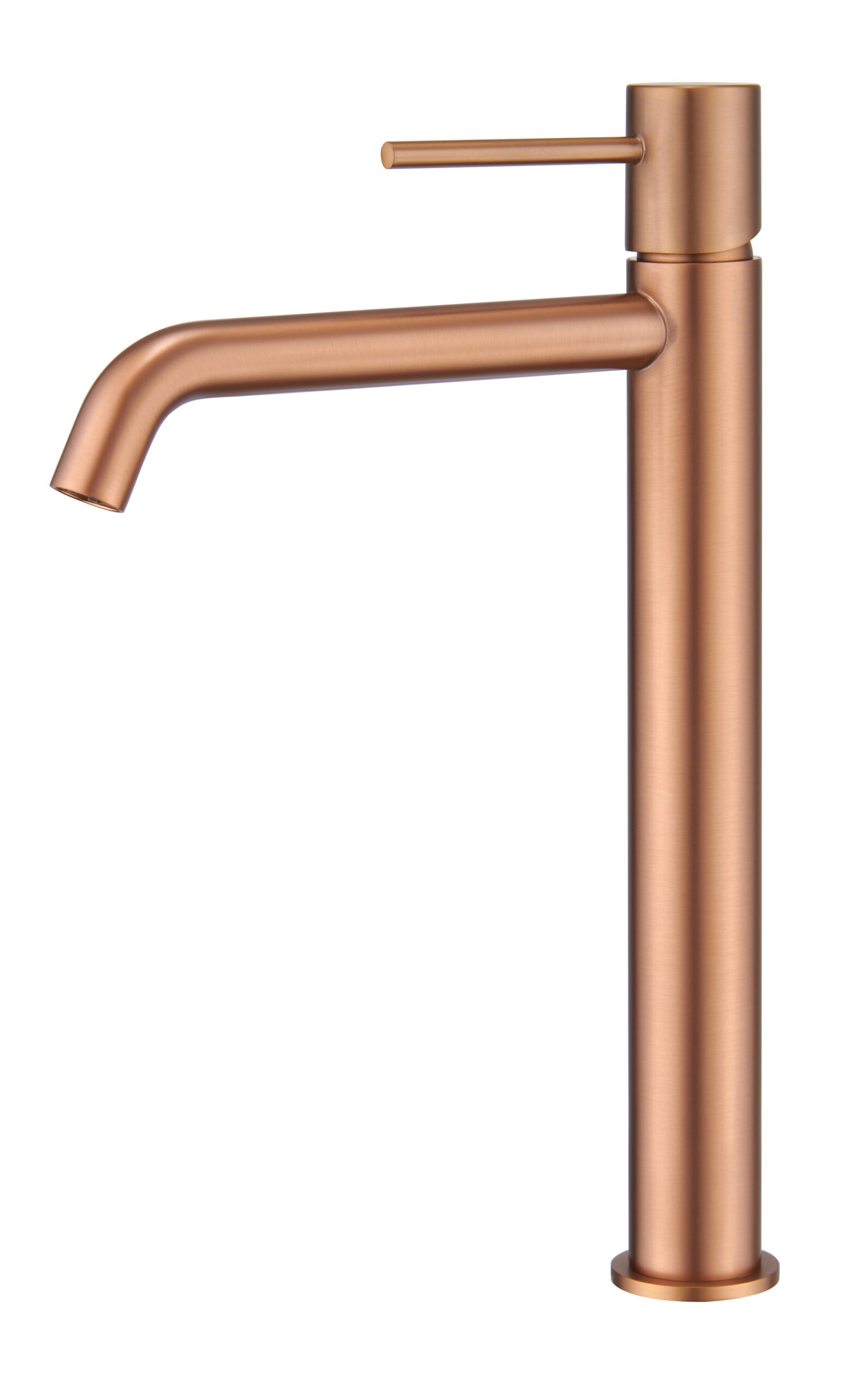 Monza Tall Basin Faucet Brushed Rose Gold Single Lever, view 2