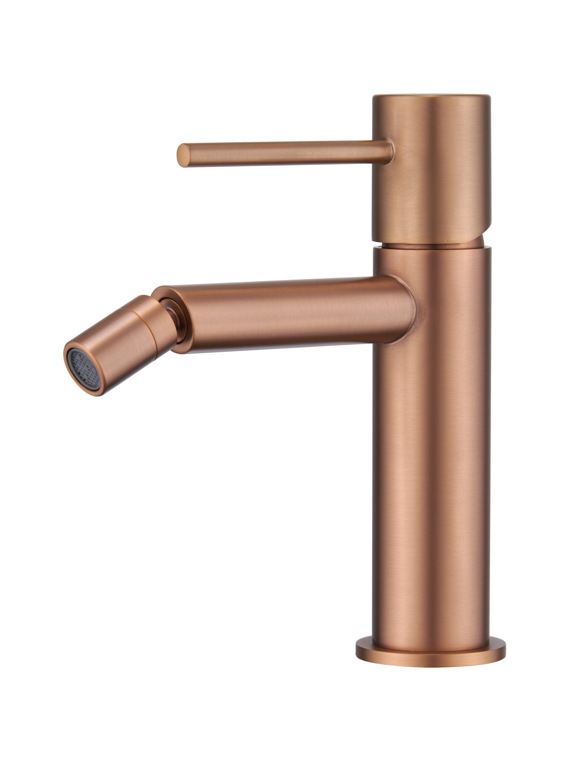 Monza Brushed Rose Gold Bidet Mixer Faucet, view 2