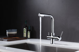 Marseille Chrome Kitchen Faucet Modern Design, view 3