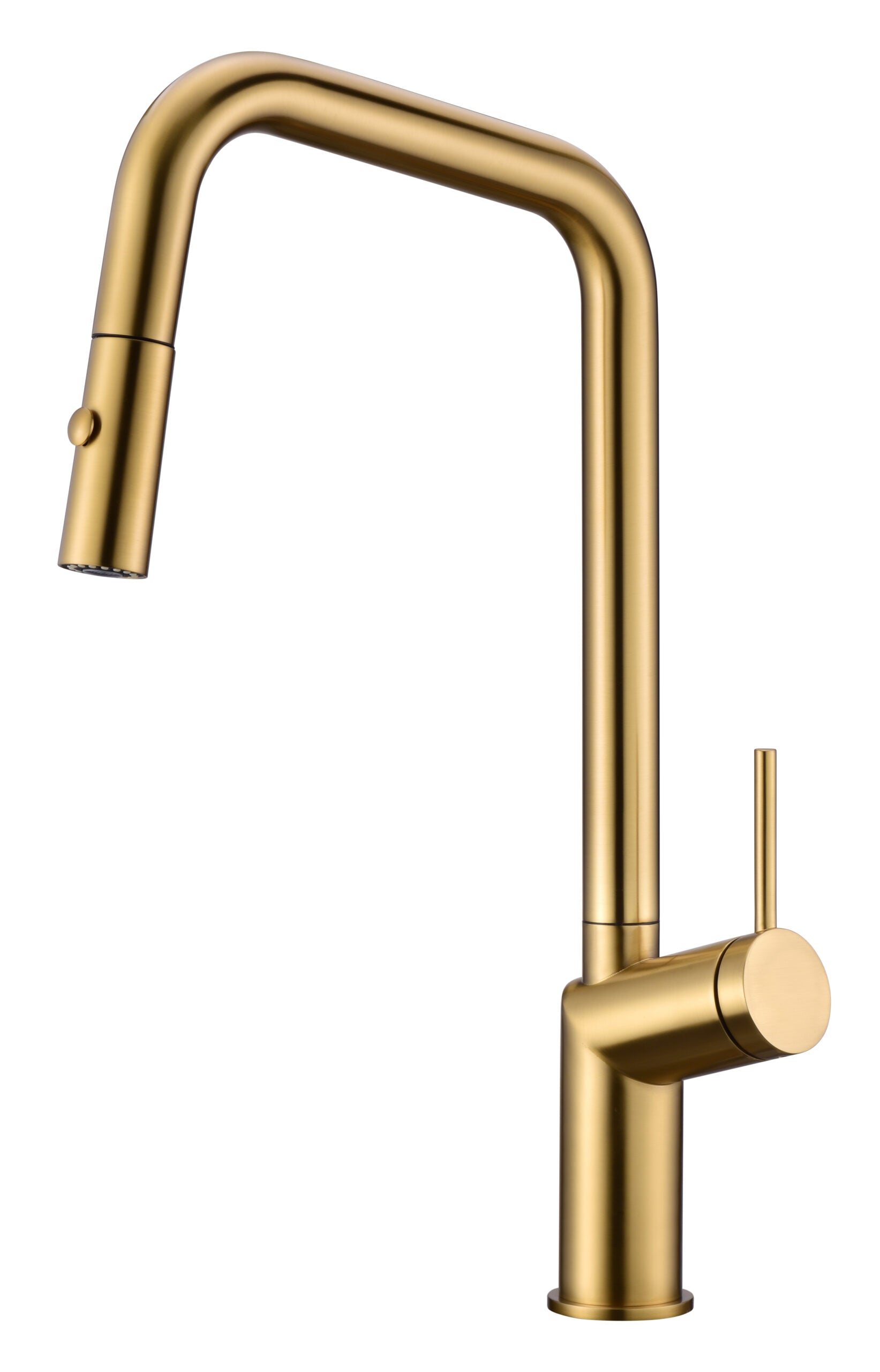 Brushed Gold Kitchen Faucet Modern Design, view 2
