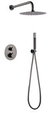 Conjunto Ducha Termostatico Empotrado Monza Negro Gun Metal