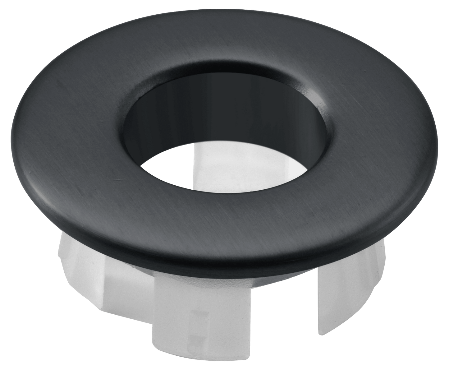 Embellecedor Rebosadero Lavabo Negro Gun Metal