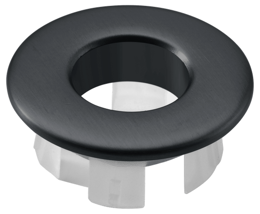 Embellecedor Rebosadero Lavabo Negro Gun Metal