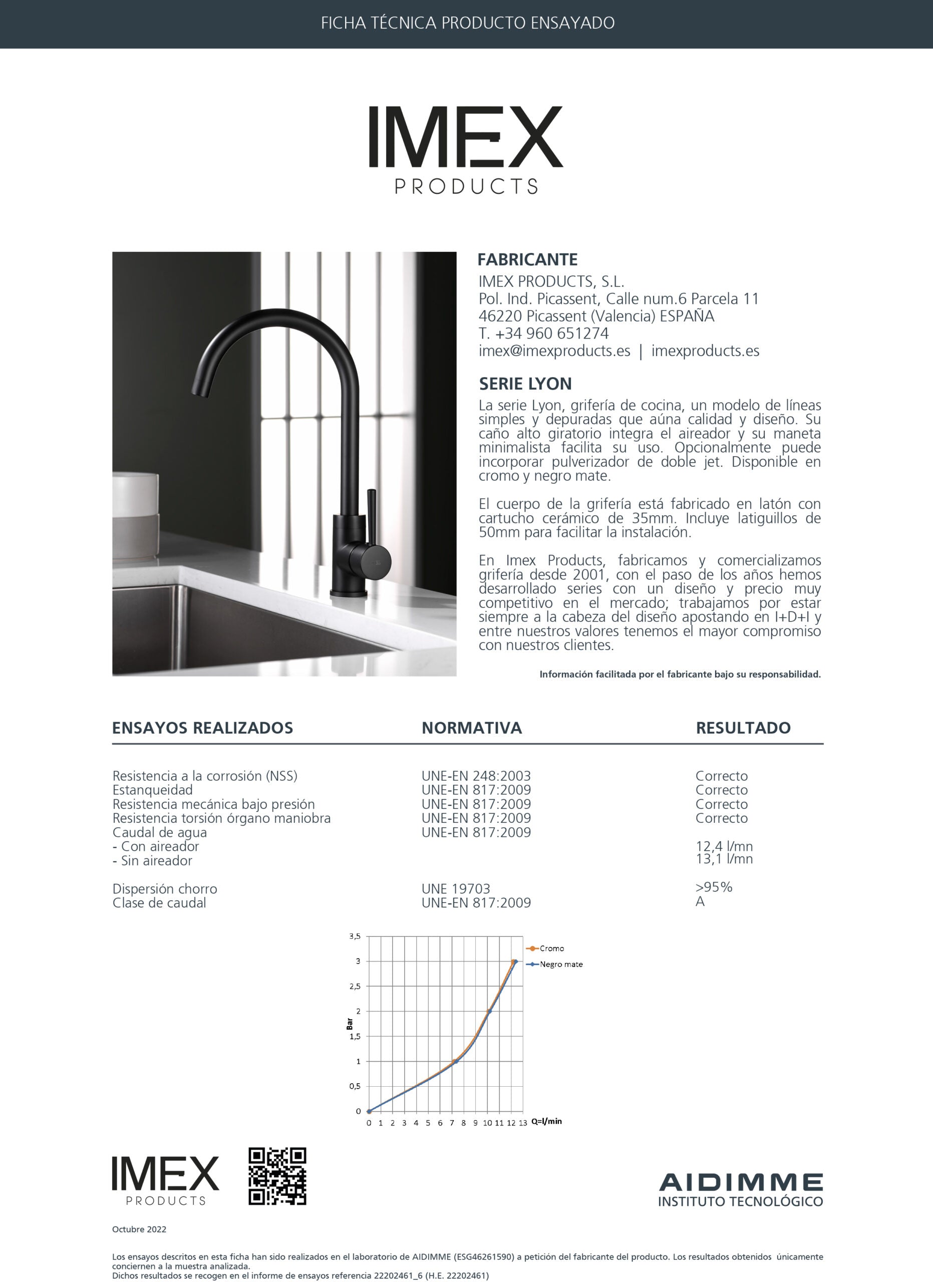 Lyon Matte Black Kitchen Faucet Modern Design, view 3