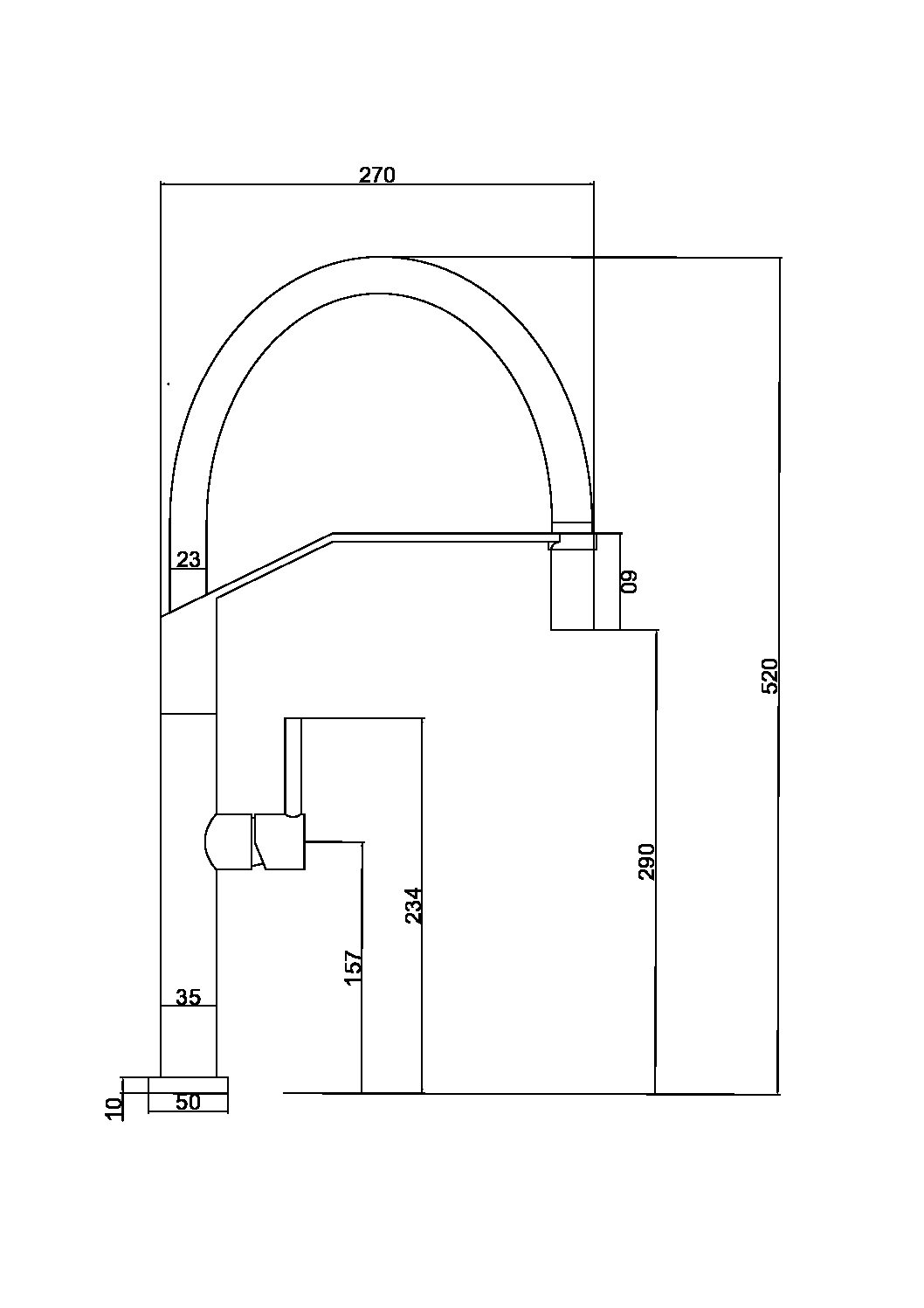 Deva Steel Kitchen Faucet Modern Design, view 6