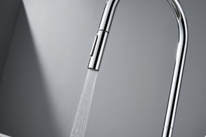 Berna Chrome Kitchen Faucet Modern Design, view 4