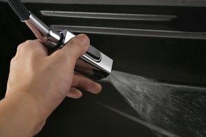 Canadá Chrome Kitchen Mixer Tap, view 3
