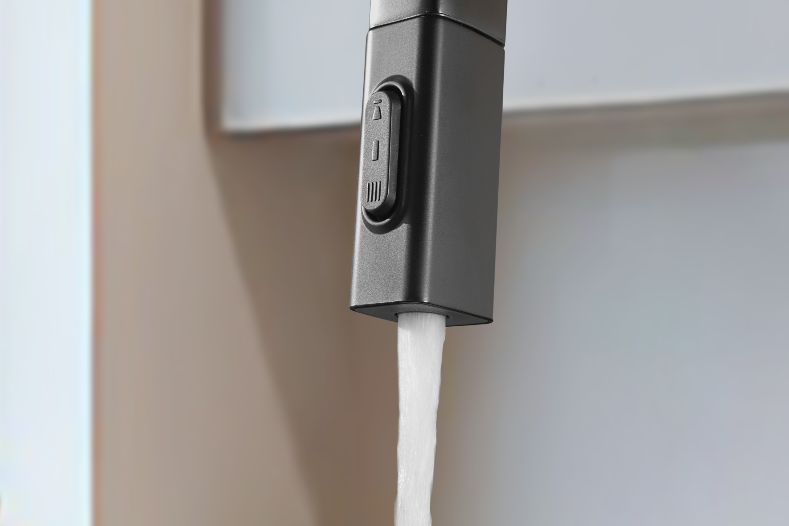 Canadá Black Gun Metal Kitchen Mixer Tap, view 3