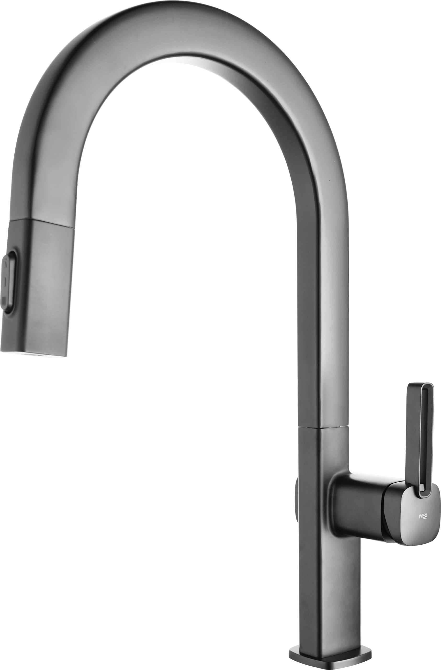 Canadá Black Gun Metal Kitchen Mixer Tap, main product view