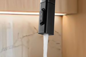 Canadá Matte Black Kitchen Mixer Tap, view 3