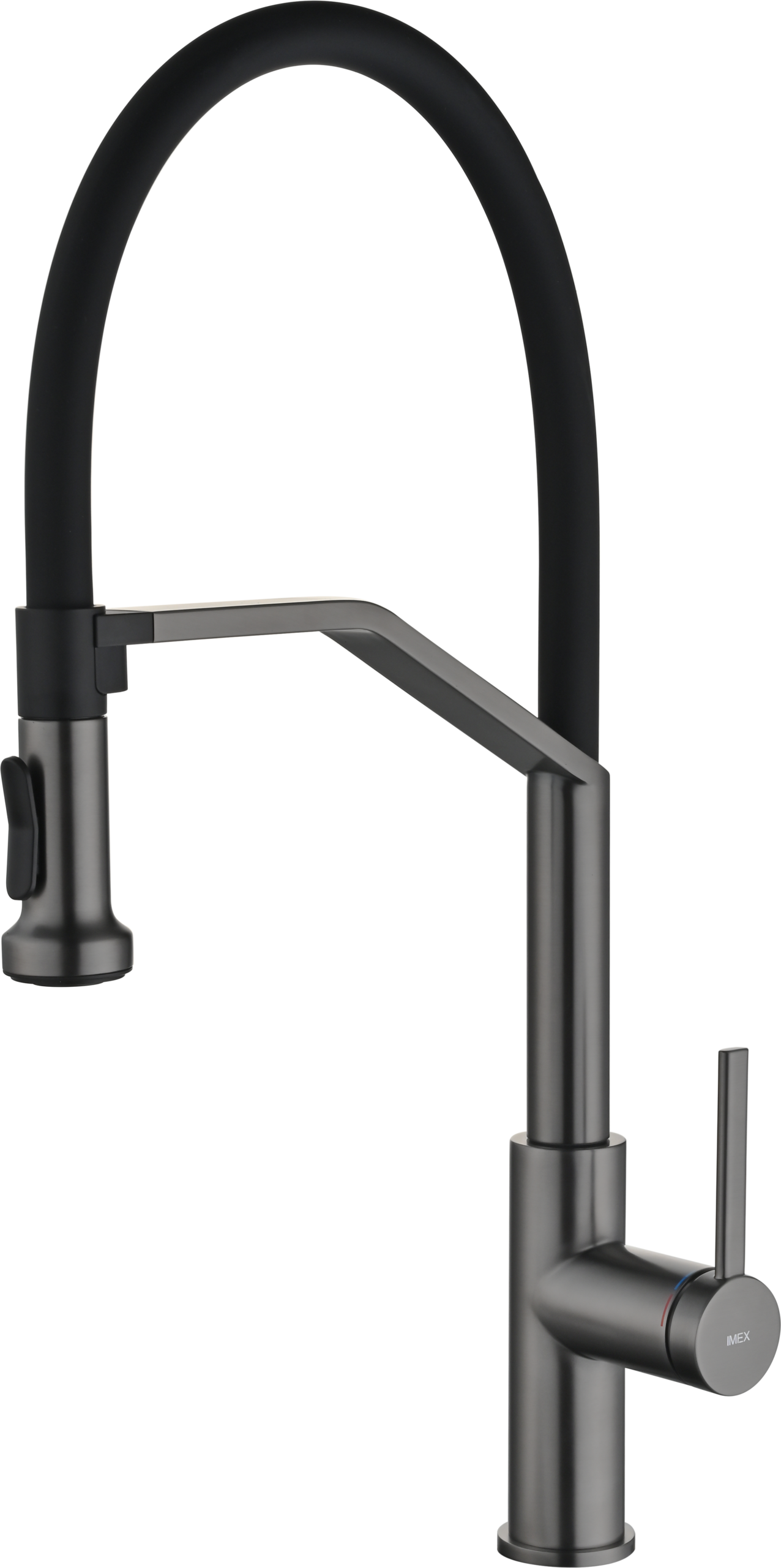 Veneto Black Gun Metal Kitchen Mixer Tap, main product view