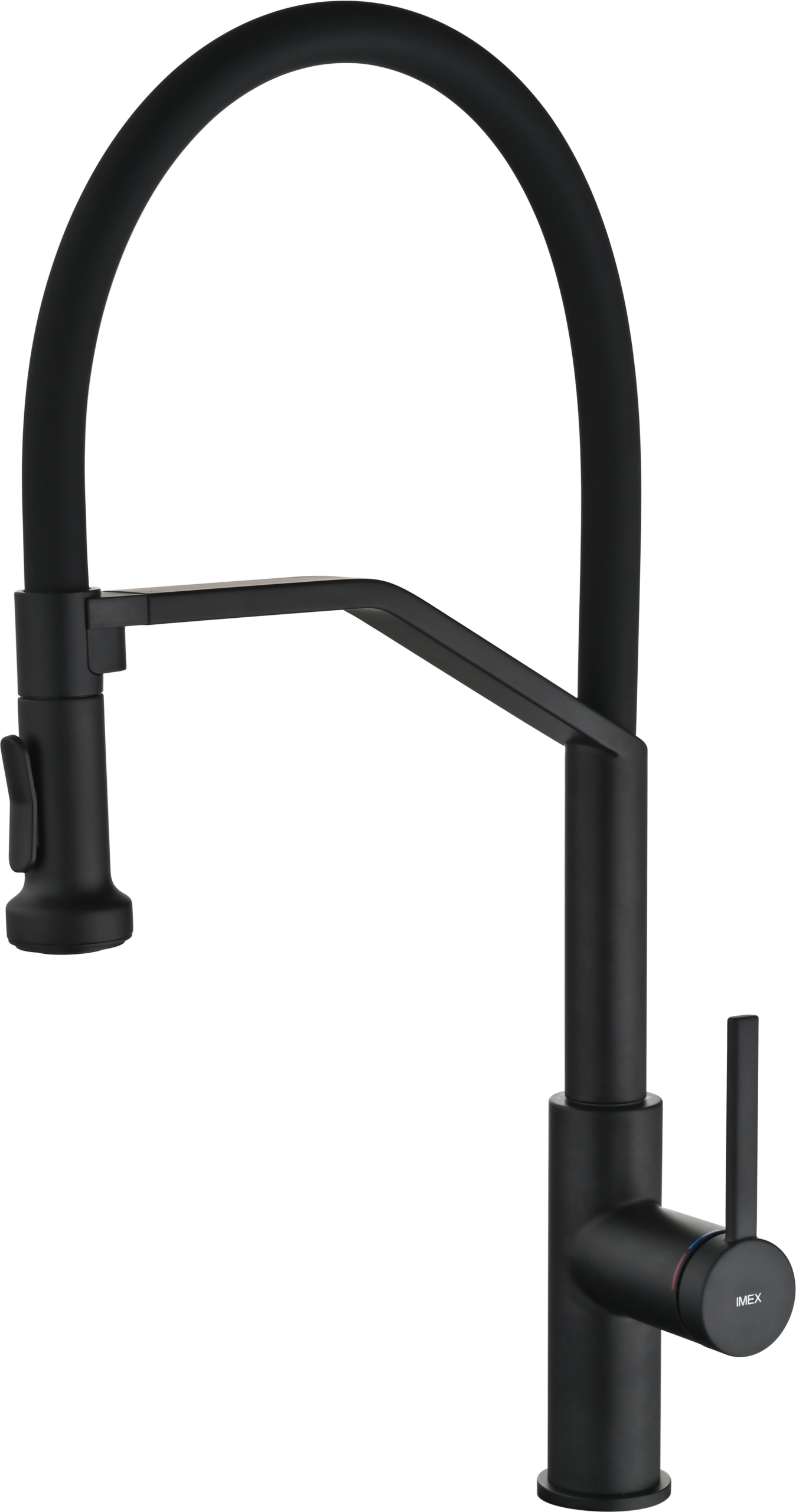 Veneto Matte Black Kitchen Mixer Tap, main product view