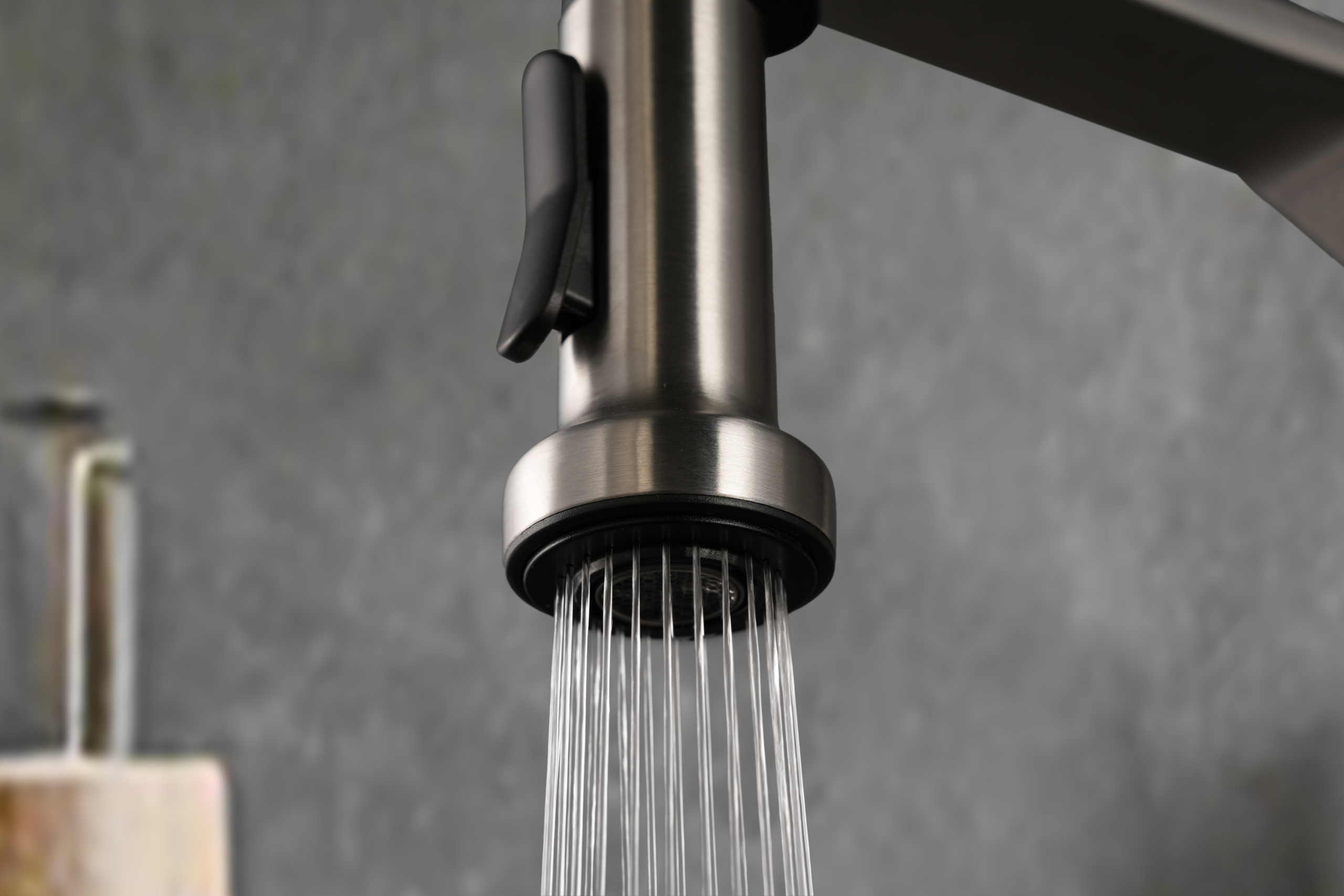 Veneto Brushed Nickel Kitchen Mixer Tap, view 2