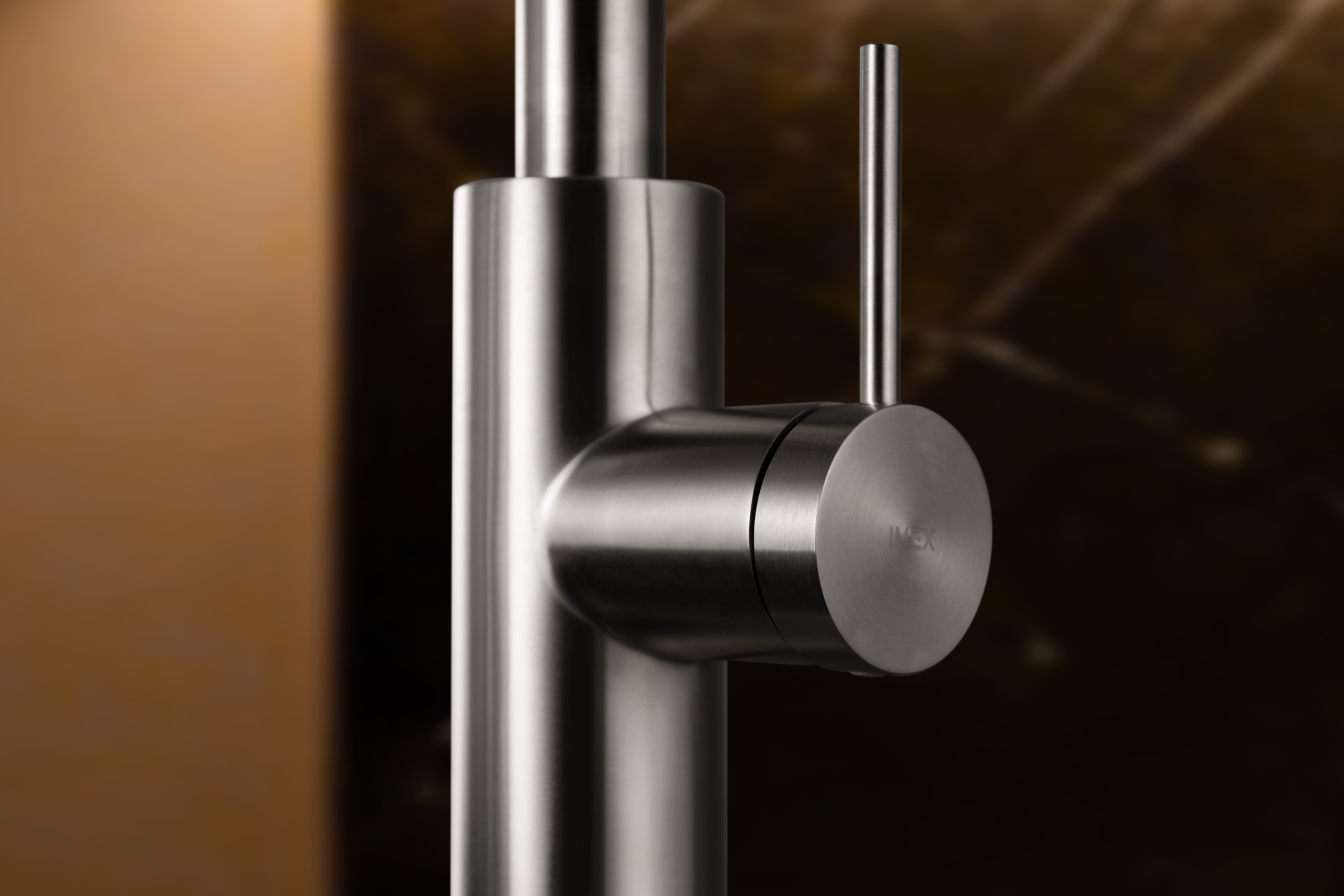 Oporto Stainless Steel Kitchen Mixer Tap, view 2