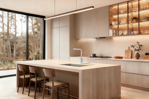 Oporto Matte White Kitchen Mixer Tap, view 5