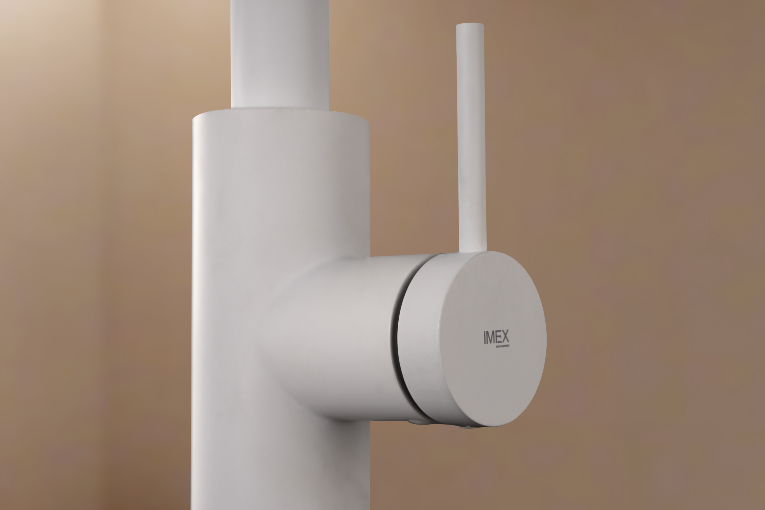 Oporto Matte White Kitchen Mixer Tap, view 2
