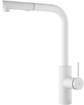 Oporto Matte White Kitchen Mixer Tap, main product view