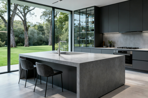 Oporto Chrome Kitchen Mixer Tap, view 2